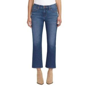 Jag Women's 24" Inseam Eloise Cropped Boot Denim Jeans Jet Set Blue Size 2 NWT